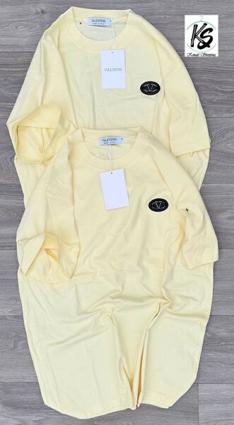 T-shirt ample unisexe jaune