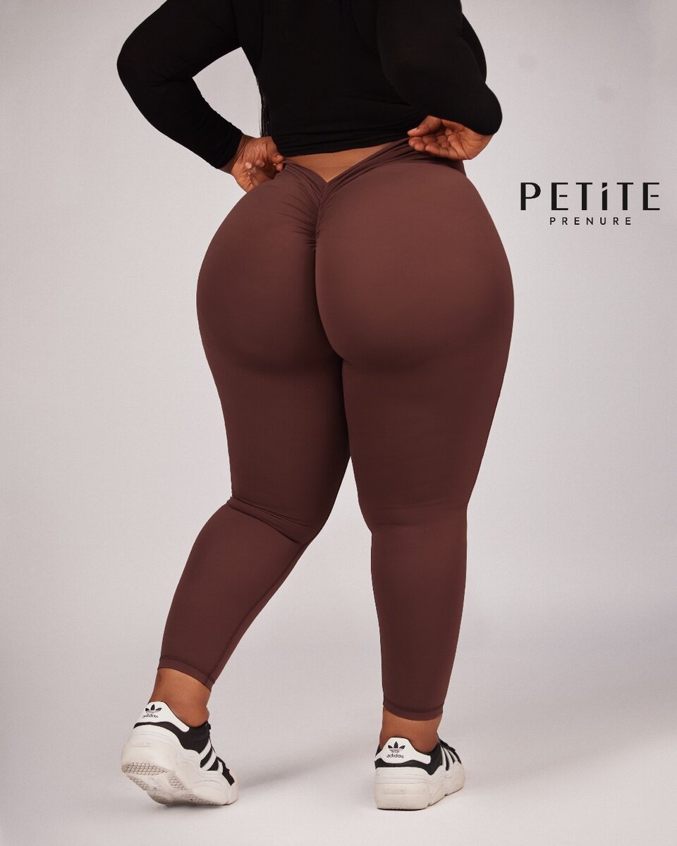 Split bum basic leggings