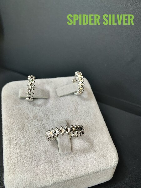 Серебряный комплект Шипы