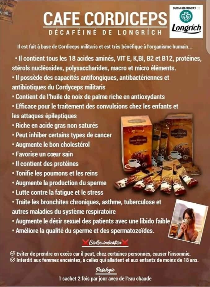 Café cordiceps décaféiné