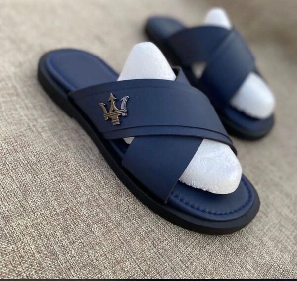 Leather slippers