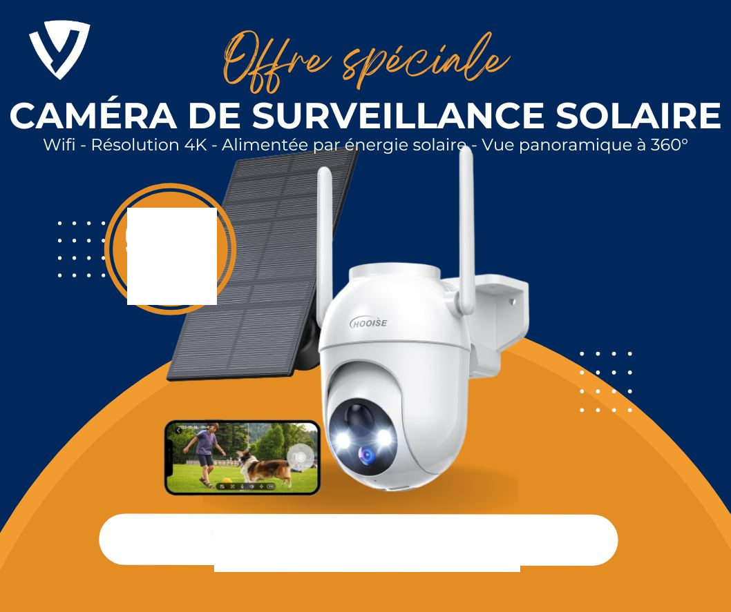 Camera Surveillance WiFi Extérieure sans Fil - 2K Caméra de Surveillance 
