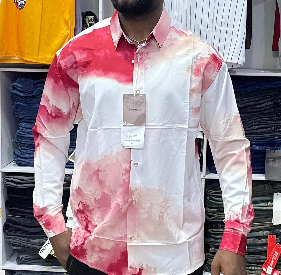 red and white shirt
