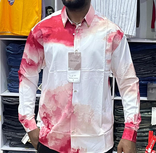 red and white shirt