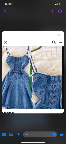 Robe en jeans