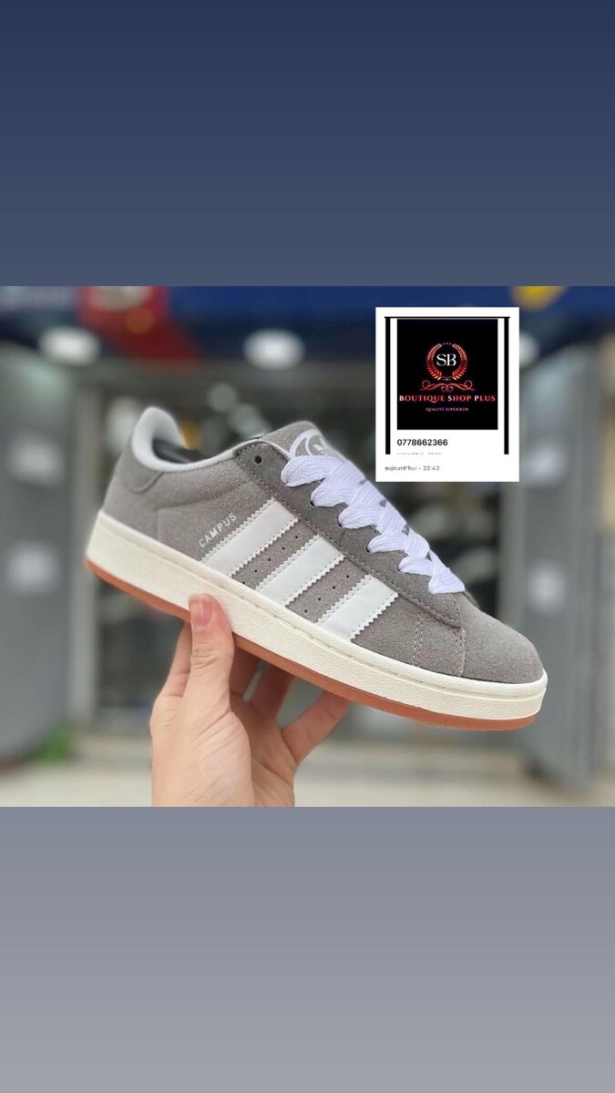 Basket adidas campus authentique avec sa boîte