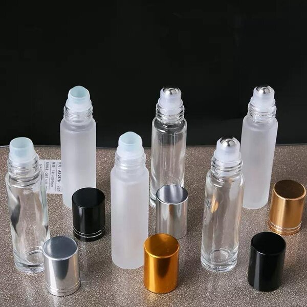 Perfume glass jars, roll on