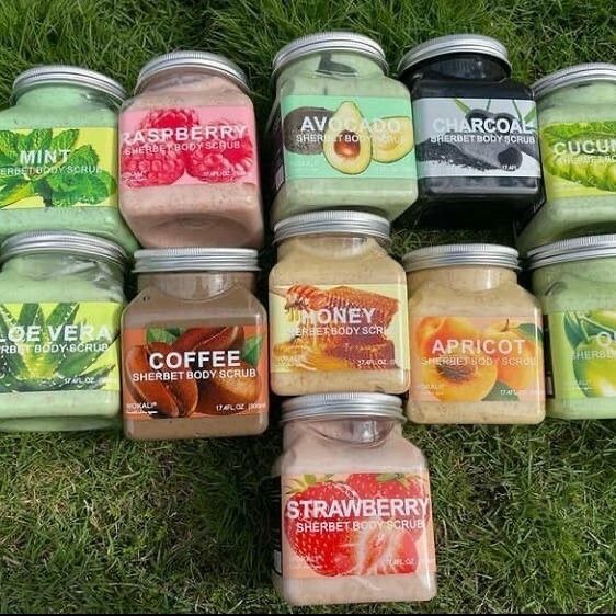SHERBET BODY SCRUB Smooth your skin with pure sea salt blend