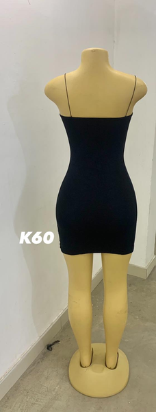 Black tight dress