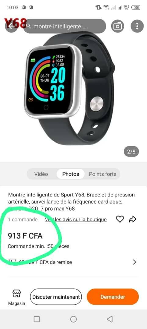 Montre homme