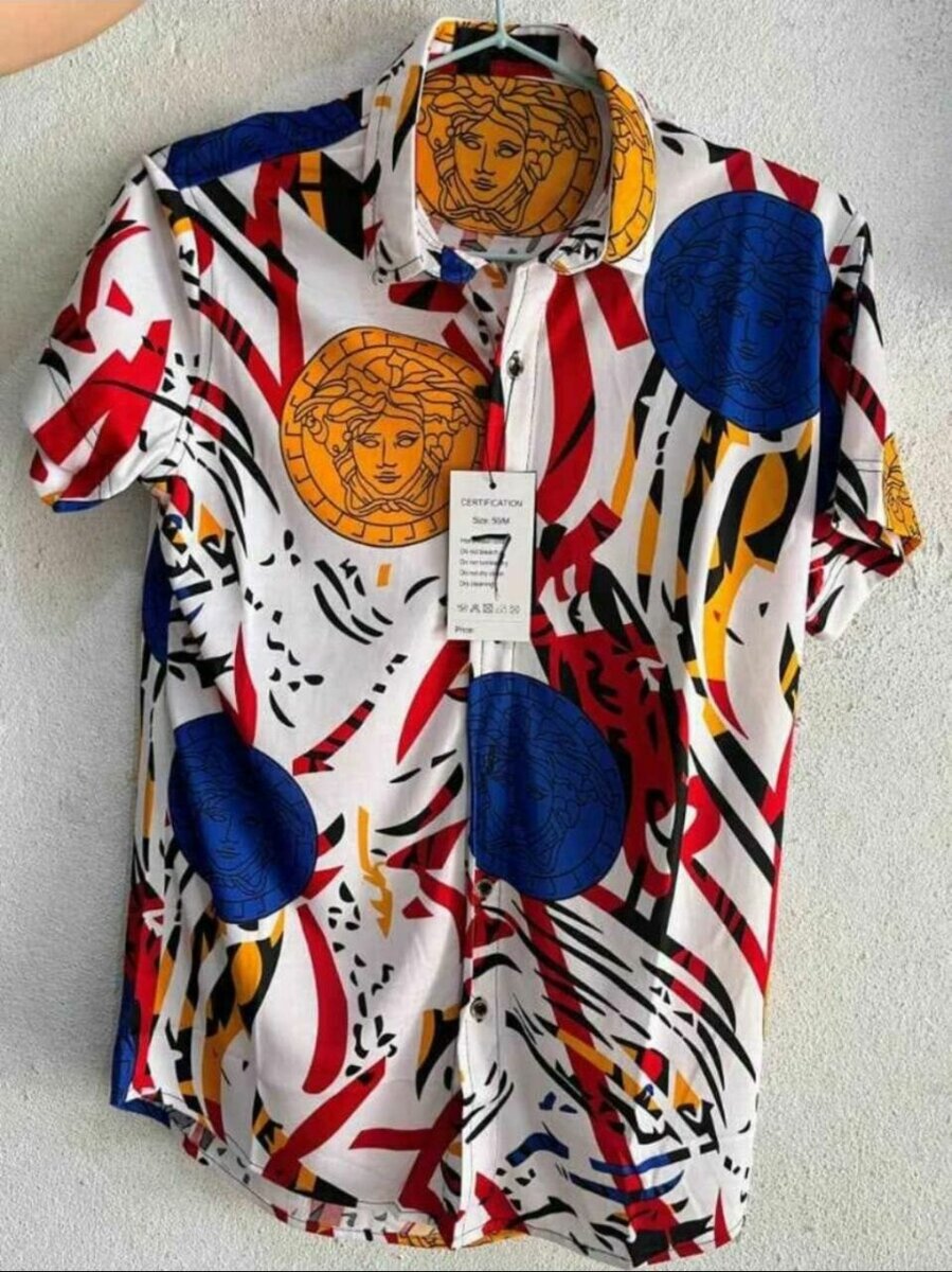 Chemise à motifs colorés homme