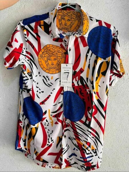Chemise à motifs colorés homme