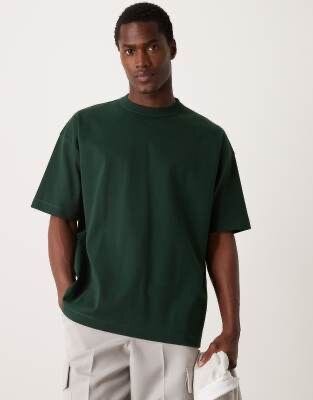 T-shirt Oversize vert foncé