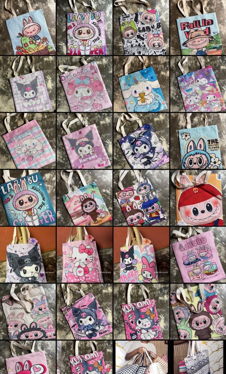 Sac labubu Illustré Animé