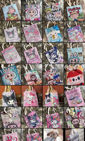 Sac labubu Illustré Animé