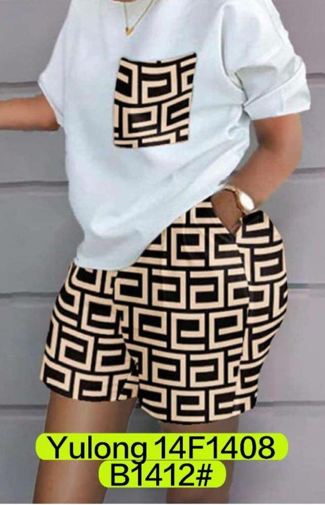 Ensemble à motifs géométriques