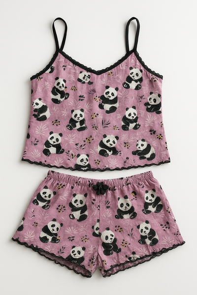 Pyjama d'été fleuri pour femmes