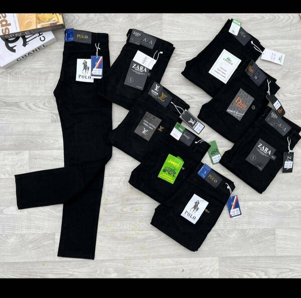 Plain black jeans