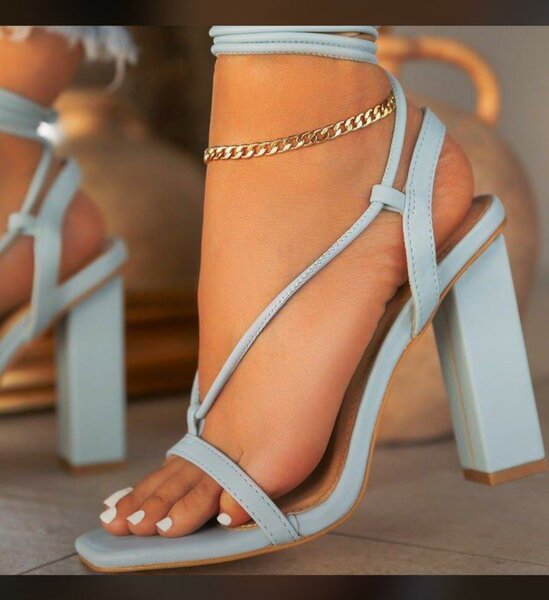 Leather heel