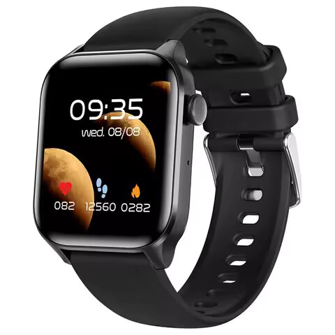Montre connectée fitness noire