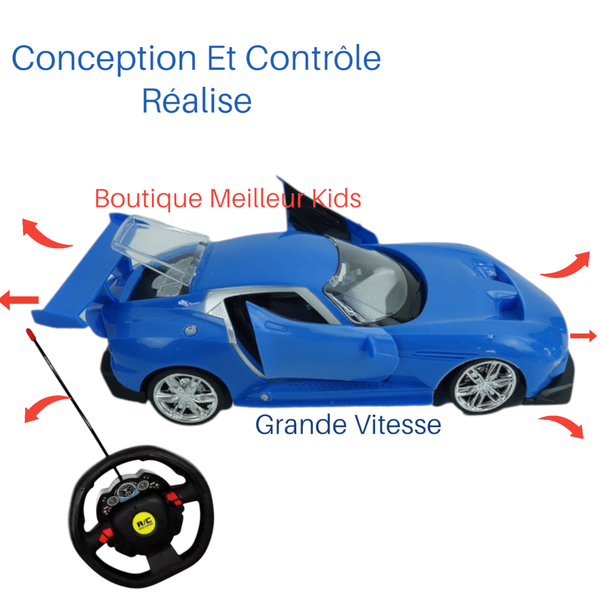 Jouet Voiture Télécommande Contrôle réaliste - Grande Vitess