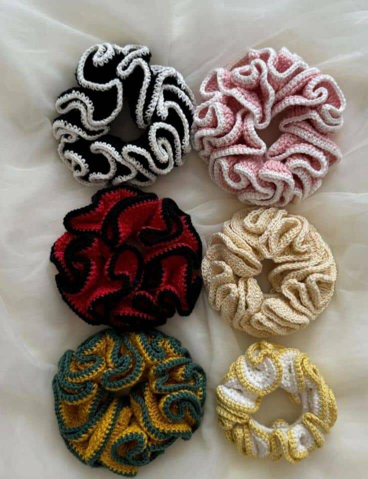 Élastiques à cheveux crochetés