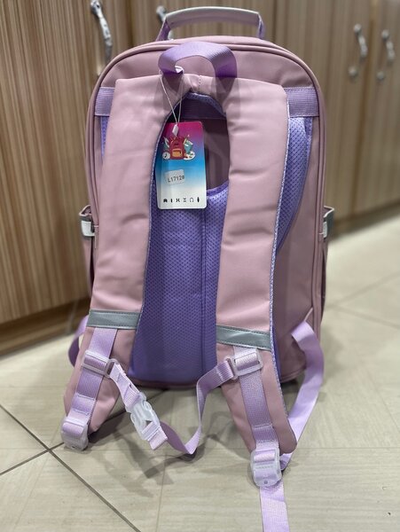 Sac à dos rose multi-poches