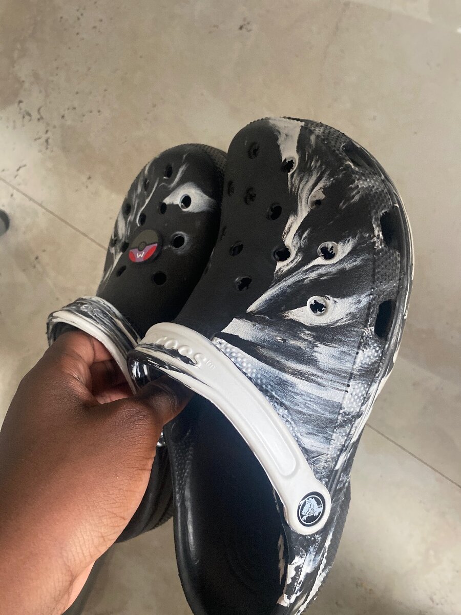 Tye-dye Crocs