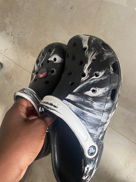 Tye-dye Crocs