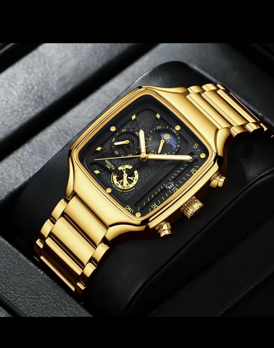 Montre Homme Dorée NIBOSI