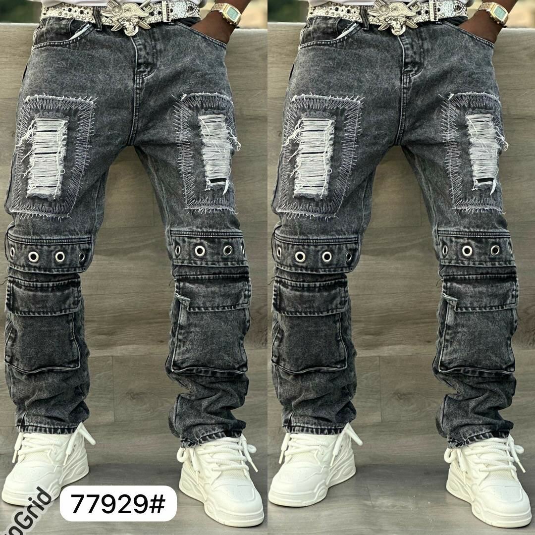 Jeans cargo décontracté homme