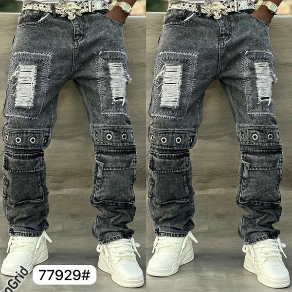 Jeans cargo décontracté homme