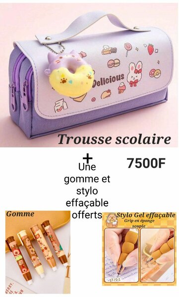 Trousse Scolaire Rose