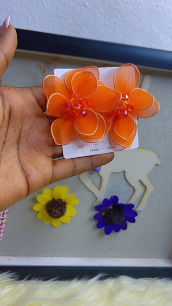 Floral earrings