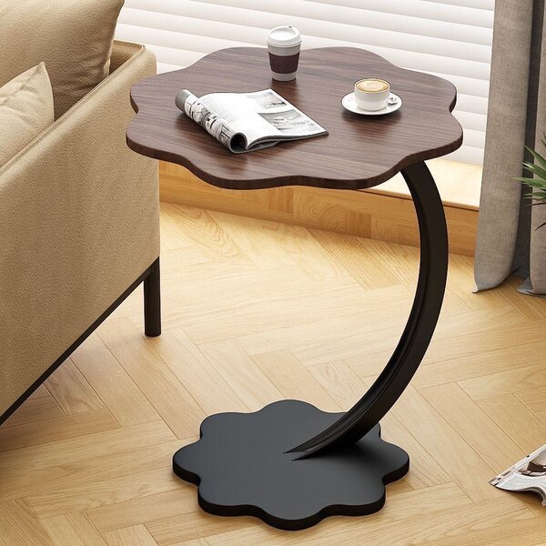 Table basse design fleurie