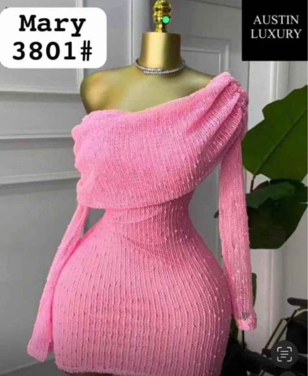 Robe Pull Femme Rose Élégante