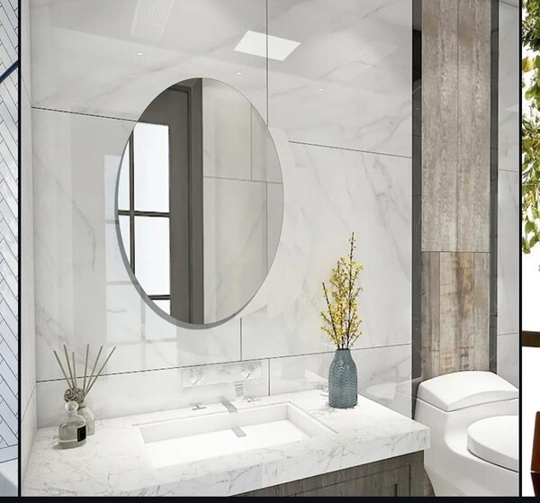 Adhesive mirror