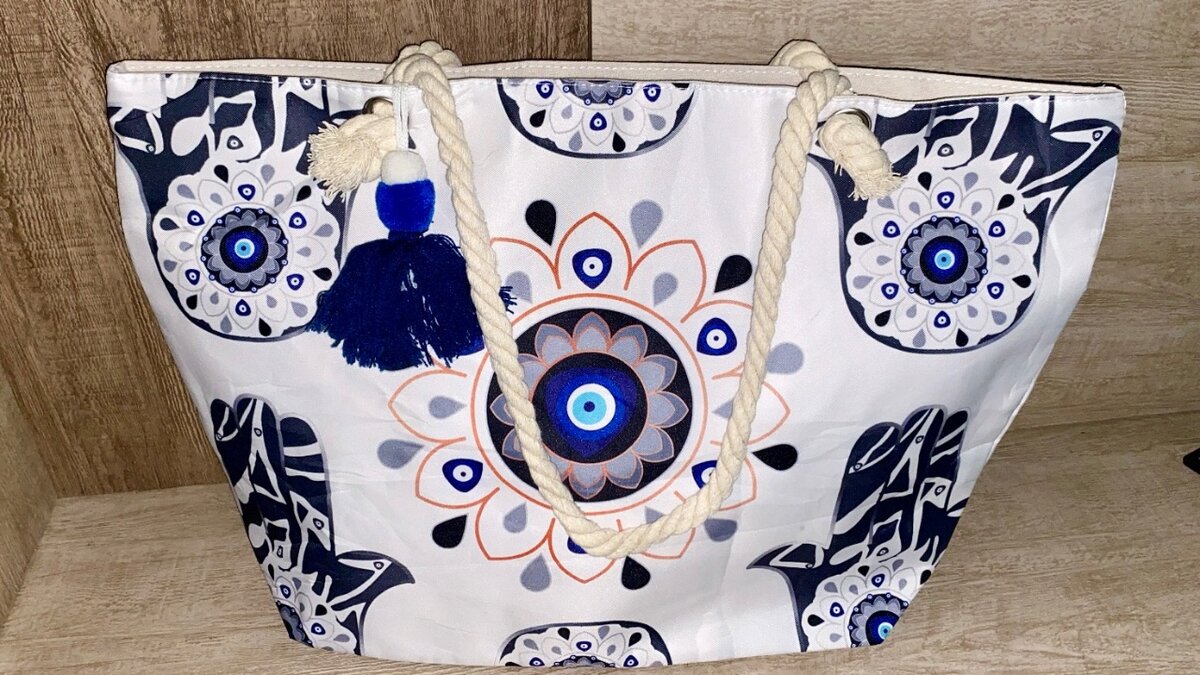 Sac cabas imprimé bohème