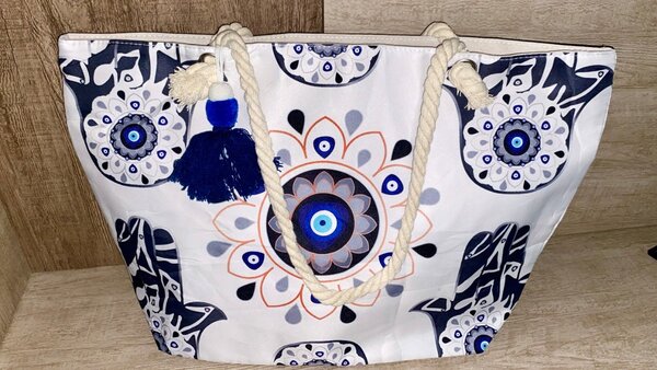 Sac cabas imprimé bohème