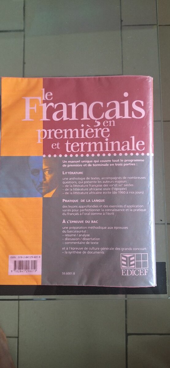Livre Français Lycée BAC Edicef