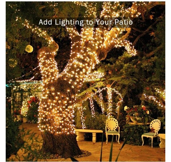 102M 1000-LED OUTDOOR LED SOLAR STRING LIGHTS WATERPROOF