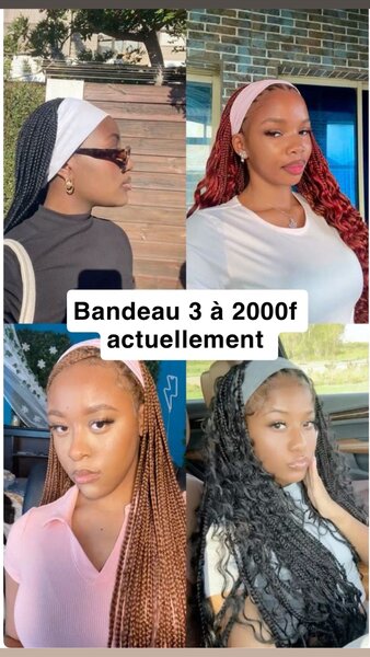 3 bandeaux colorés