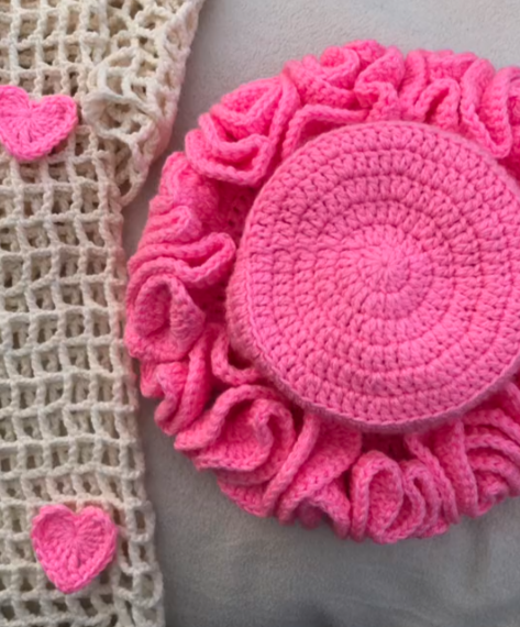 Ruffled hats 