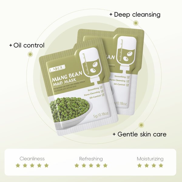 Mung beans mud mask