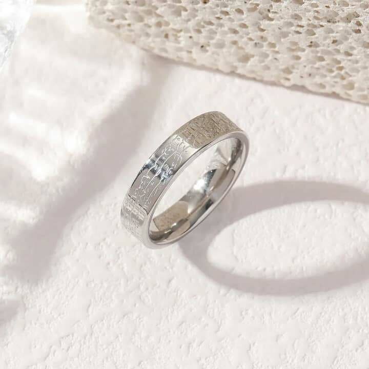 Bague Alliance Gravée Homme