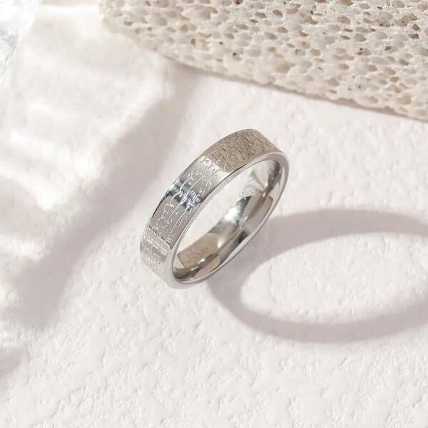 Bague Alliance Gravée Homme