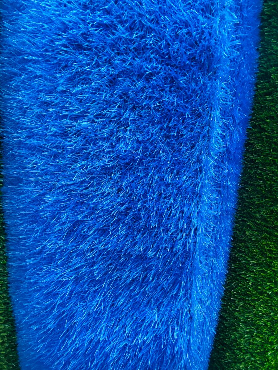 Blue grass carpet