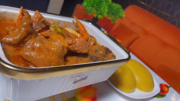 Foutou sauce arachide