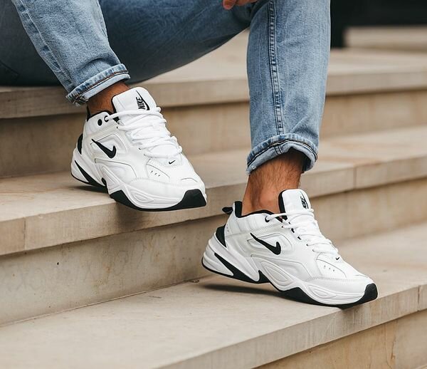 Baskets blanches tendance homme