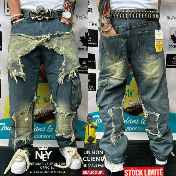 Jeans décontractés déchirés